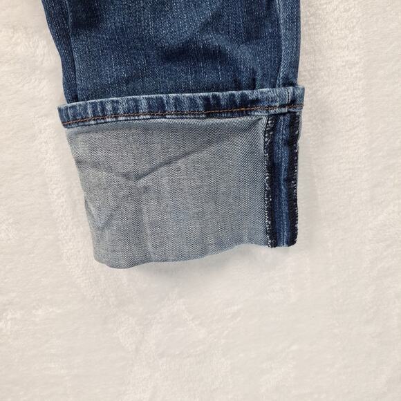 KUT from the Kloth Cropped Ankle Jeans Dark Wash Mid Rise Ladies Size 4 Stretch - Picture 7 of 11